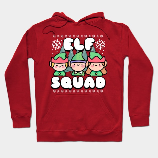 Elf Squad Cute Winter Design Hoodie by DetourShirts